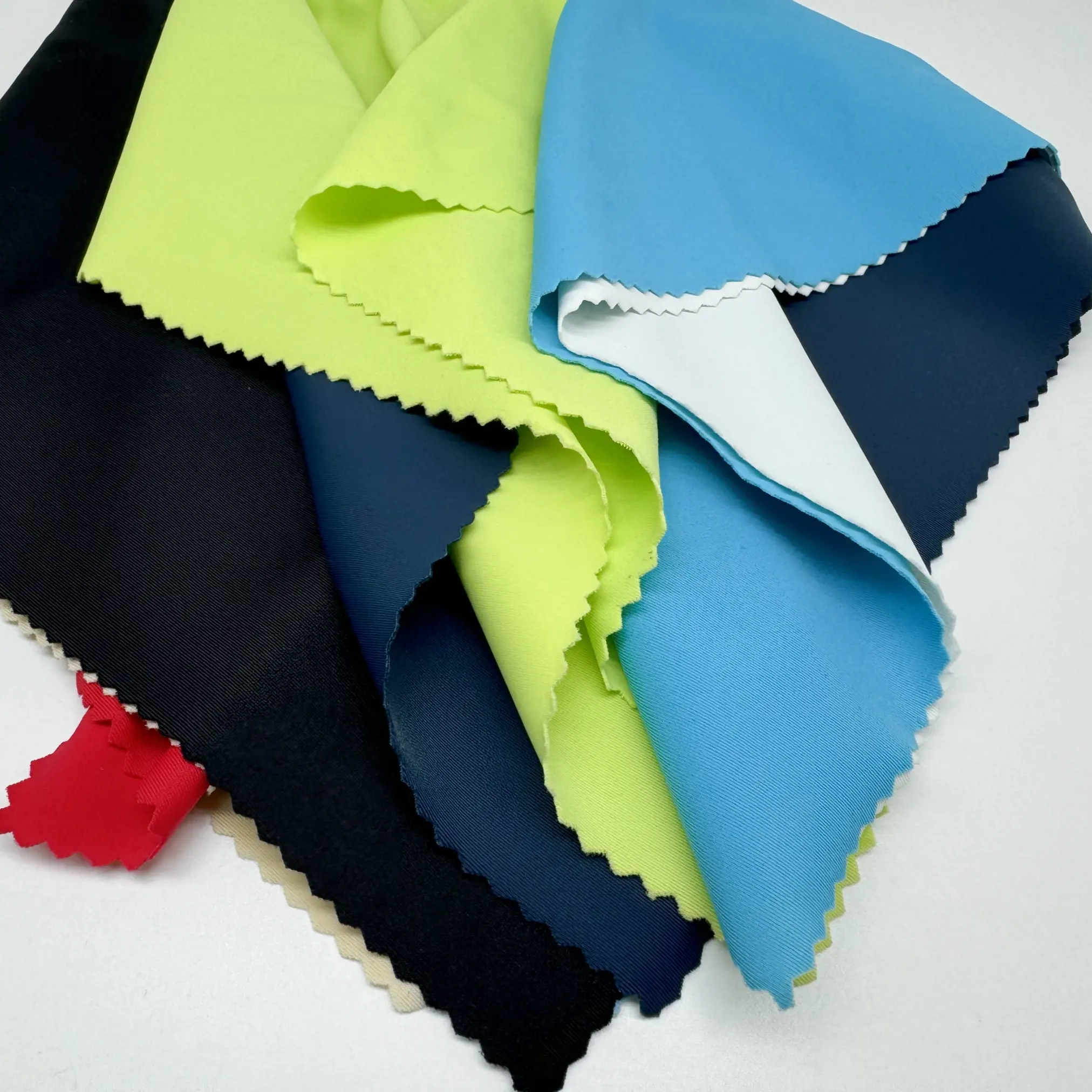 Tecido de malha de nylon spandex UV50+ tecido elástico completo para roupas de banho esportivas