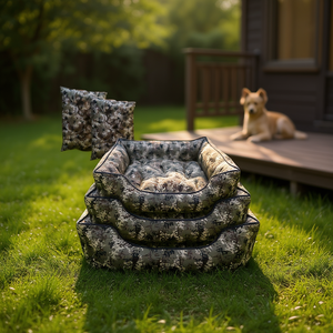 Set di 3 Lettini per Cani Yommy, Taglie S M L, Camouflage, Impermeabili e Antiscivolo - Product Image 2