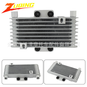 Zuqing Motorcycle Oil Cooler Eight Layer 252x132mm Silver M12 With <b>Clips</b> For 125-250cc ATV - Product Image 5