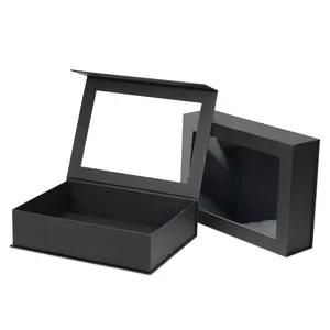 Luxury Custom Magnetic Gift Boxes With Clear Window