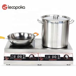 Table <span class=keywords><strong>de</strong></span> <span class=keywords><strong>cuisson</strong></span> à induction double à 2 brûleurs pour cuisine <span class=keywords><strong>de</strong></span> restaurant commerciale, 3500W 3.5KW, cuisinière électrique - Product Image 2