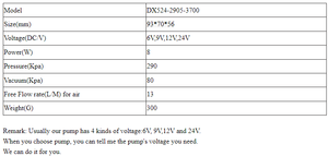 Pompe à vide Feiyinsi DX524-2905-3700 13L/min <span class=keywords><strong>290Kpa</strong></span> 80Kpa pour applications médicales, esthétiques, industrielles et automatisations OEM - Product Image 2