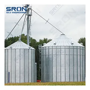 Safety & Firm Grain 5000 Ton Wheat Silo With Concrete Foundation Design