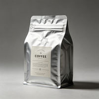 Sacs à café personnalisés imprimés, recyclables, à fond plat, avec valve, 8oz 12oz 250g 500g 1kg, pochettes verticales pour aliments pour animaux de compagnie