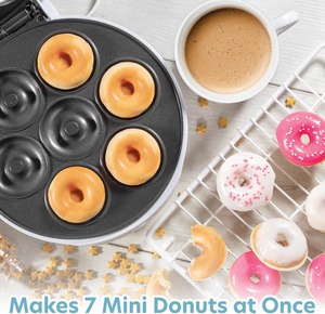 Máquina Eléctrica Mayorista para Hacer Mini Donas <span class=keywords><strong>de</strong></span> Acero Inoxidable para Coche, Hace 7 Donas Rápidas para Fiestas, Ideal para Postres Caseros - Product Image 5