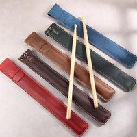 Vintage Drumstick Leather Case Portable Musical Instrument Storage Bag Protective Cover for Drum Accessories