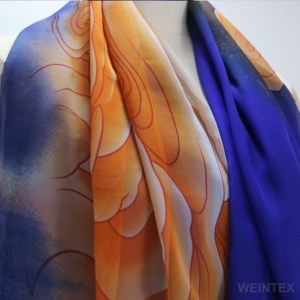 WI-A02 100% Polyester 50D In Chống Tĩnh Trọng Lượng Nhẹ Voan Vải Cho Khăn Ăn Mặc & May Sử Dụng - Product Image 4