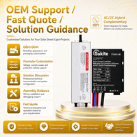 Contrôleur de charge solaire AC/DC fiable Sukite avec MPPT AC-12120-2.4G 12V 120W 20A pour éclairage public à énergie solaire avec capteur