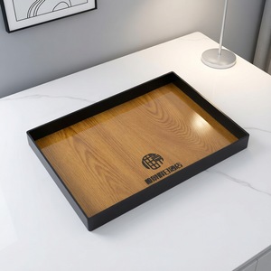 Acrylic <b>Storage</b> <b>Tray</b> Rectangle With Partitions Portable Desktop Organizer For Bathroom Countertop Use - Product Image 4