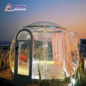 Nieuwe Outdoor Geodetische Camping Dome Cover Luxe Tenten Hotel Resort Glamping
