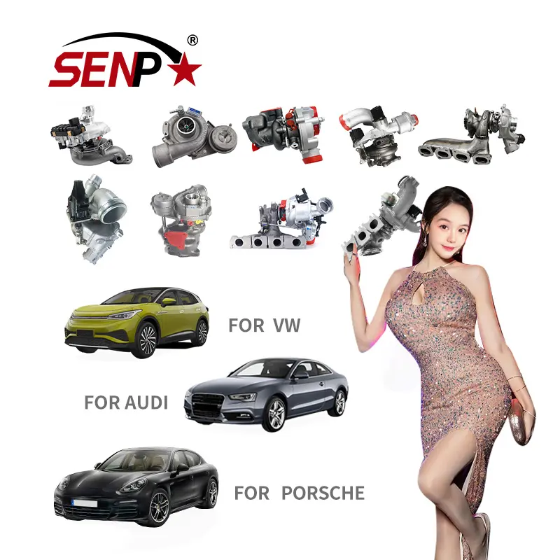 SENPEI auto engine parts turbo kit diesel engine turbocharger universal turbocharger & parts turbo For AUDI VW PORSCHE