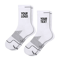 Chaussettes de sport pour la course à pied tricotées sur mesure Chaussettes en coton pour hommes Chaussettes sport tube avec logo personnalisé