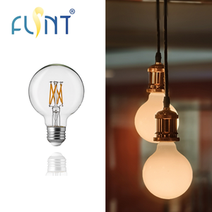Ampoule LED en verre à haut rendement lumineux G125 15W <span class=keywords><strong>Lumière</strong></span> du jour 2550LM Culot E26 AC 120V Filament CRI90 Dimmable pour lecture et salons - Product Image 1