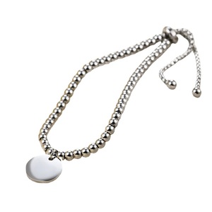 Fashion Round <b>Bead</b> <b>Bracelet</b> 15MM Stainless Steel Adjustable Personalized Gift Unisex Jewelry - Product Image 5