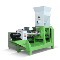 Machine d'alimentation flottante pour poissons de conception robuste, 300 kg/h, granulateur d'aliments flottants à haute efficacité pour l'alimentation des poissons en aquaculture