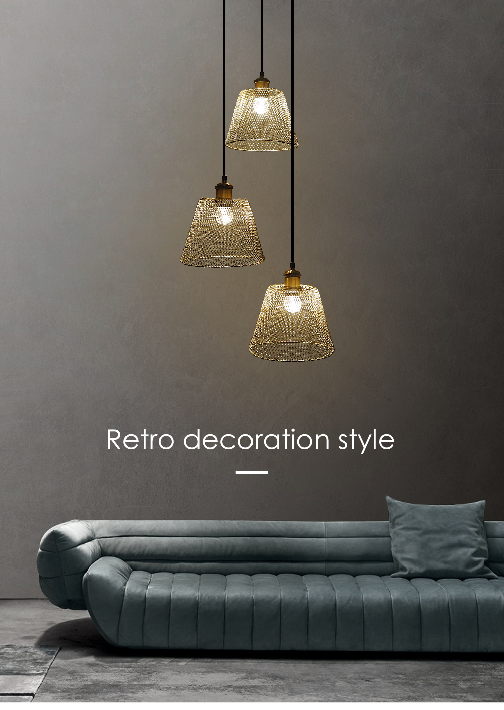 Odm OemTop Grade Custom Ceiling Lamp Black Iron Net Chandelier Suitable For Hotel Restaurant