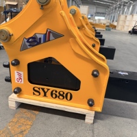 Гидромолот Sanyu SY680 с долотом для экскаваторов 5.0-7.0 тонн, гарантия 1 год, 300 кг, для строительных работ