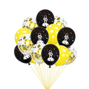 Set de Globos de Astronauta Espacial, Cohete y Confeti con Diseño de Puntos Ondulados, Decoración para Fiestas de Cumpleaños - Product Image 5