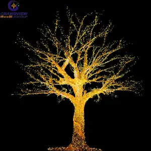 Grande décoration extérieure de haute qualité, arbre artificiel, lumière LED, arbre de noël