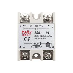 Relé de estado sólido 220V AC pequeno módulo de controle monofásico 40A DC AC SSR-40DA 25DA