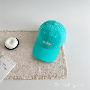 Parent child quick drying baseball cap men's and women's letter <b>waterproof</b> duckbill cap summer outdoor travel sun protection <b>hat</b> - Product Image 1