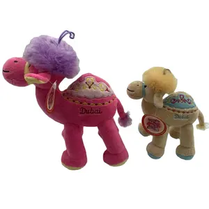 Custom Cute Dubai camel plush toy 18cm promotional fashion cute stuffed camel toy souvenir