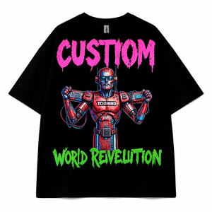 Camiseta de Manga Corta Personalizada para Hombre, Estilo Cleanfit, Ajuste Holgado, Transpirable, con Logotipo Personalizado, Camiseta de Moda Masculina de Alta Calidad - Product Image 3