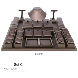 Espositore per gioielli personalizzati con combinazione gratuita di gioielli Set espositore per negozio 54x49cm e 108x49cm espositore per vetrina per gioielli da tavolo - Product Image 2