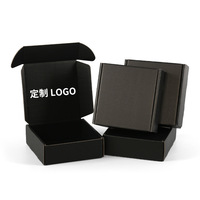Boîte grise auto-élevante en carton ondulé pour emballage cadeau de vêtements personnalisés avec impression de logo UV et commandes sur mesure
