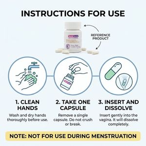 Mascarilla <span class=keywords><strong>Vaginal</strong></span> de Colágeno con Ácido Bórico para el <span class=keywords><strong>Tratamiento</strong></span> de la Vaginosis Bacteriana y Neutralizador de Olores, Antibacteriana y Equilibrio del pH, 30 Unidades - Product Image 5