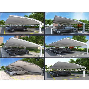 Structure de membrane tendue en PVDF sur mesure de haute qualité OEM ODM pour abri de voiture, auvent cantilever imperméable - Product Image 2