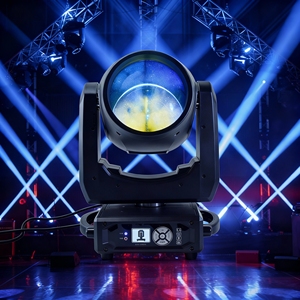 Luz Móvil de Cabeza con Haz de 650W 540 °   Iluminación de Escenario DMX512 con Rotación de 1-15Hz, Estroboscópica de <span class=keywords><strong>13</strong></span> Colores y 14 Gobos para Conciertos de DJ - Product Image 1