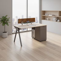 Muebles de Oficina Modernos y Sencillos de Alta Calidad, Escritorio de Oficina de Material de Tablero de Partículas, Adecuado para Edificios de Oficinas