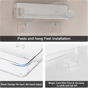 Modern Single-Tier Eco-Friendly PET Plastic Storage <b>Rack</b> Faucet <b>Tools</b> Transparent Smoke Black Color Standing Type Bathroom - Product Image 4