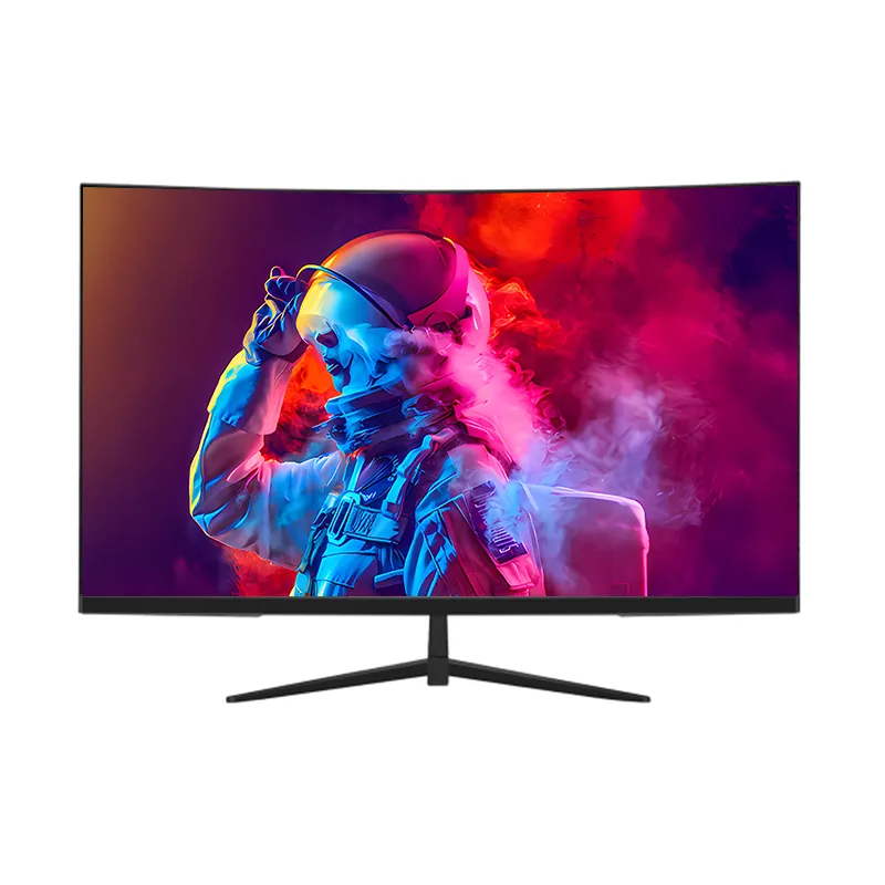 ที่ถูกที่สุดจอแสดงผลคอมพิวเตอร์เดสก์ท็อปจอภาพ PC หน้าจอโค้ง 144Hz 1Ms Gaming คอมพิวเตอร์จอภาพ 32 นิ้ว