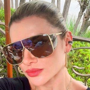 Lunettes de soleil carrées de luxe 2019 pour homme et femme, coupe-vent, style SteamPunk, en métal, pour la conduite - Product Image 1