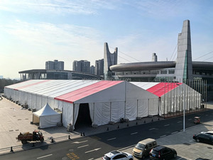 Tente de réception pour événements, mariages et expositions en PVC blanc 10x30m 20x30ft, pour 300 à 500 personnes, tente extérieure en aluminium - Product Image 5