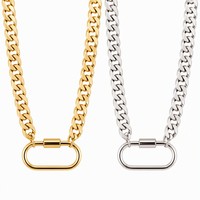Colliers et Chaînes de Mode en Acier Inoxydable Plaqué Or 18K, Bijoux Imperméables et Inaltérables, Prêts à l'Expédition en Gros