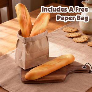 ของเล่นขนมปังบาแกตต์แบบนิ่ม 3 ชิ้น ยี่ห้อ Anboor ของเล่นจำลองอาหาร ช่วยเสริมสร้างจินตนาการ - Product Image 3