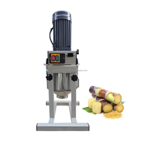 Machine à couper la canne à sucre en acier inoxydable électrique commerciale, trancheuse à canne à sucre, coupeuse à grande vitesse