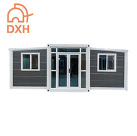 Casa Contenedor Prefabricada Expandible de Doble Cara, Aislada, Móvil, para Espacio de Vivienda Vacacional en Villa al Aire Libre