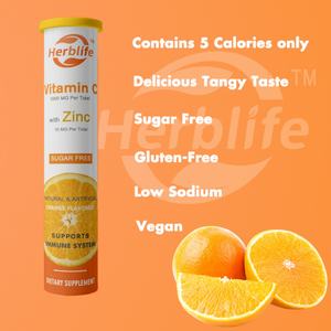 Tabletas Efervescentes de Vitamina C 1000mg, Venta al por Mayor, Personalizables, Refuerzo Inmunológico con Zinc para Adultos, 40 Unidades - Product Image 3