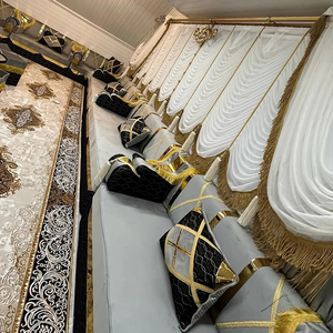 Banc-canapé modulaire en tissu carré de style marocain Majlis avec rembourrage en éponge pour restaurants, hôtels, écoles - Product Image 4