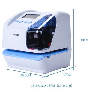 SEIKO TP-50 Machine de pointage horaire USB avec enregistrement de date et d'heure pour le contrôle des présences et des sorties des employés de bureau - Product Image 1