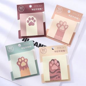 Wholesale Cute Cat Paw Sticky Note Stationery <b>Memo</b> <b>Pad</b> With Sticky School Supplies Kawaii Notepad for Student - Product Image 1