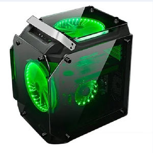 Lovingcool New Arrival ATX Micro-ATX custodia da tavolo per <span class=keywords><strong>Computer</strong></span> custodie da scrivania RGB custodia per PC custodia per <span class=keywords><strong>Gaming</strong></span> <span class=keywords><strong>CPU</strong></span> Cabinet involucro con alimentatore - Product Image 1