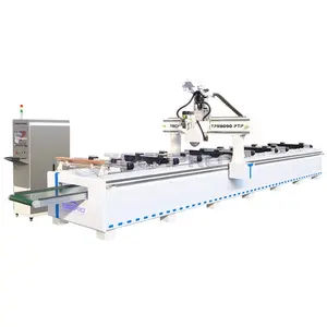 Automatisches neues Design Punkt zu Punkt PTP-Cnc-Router mit beweglichem Tisch für kleine Türverkleidung oder Schränke Bohren Schnitzerei