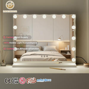 Touch Sensor 3 Colors Modes Lighted USB Charging Stepless Dimmable LED Tabletop Makeup With Lights Vanity <strong>Mirror</strong> - Product Image 1