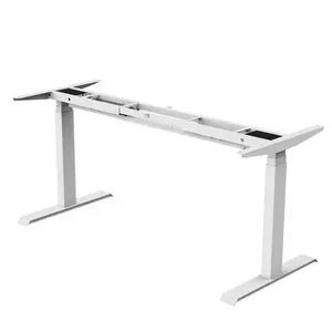 Ergonomic Electric Gaming Desk Office Furniture Dual Motor Stand Desk Up Height Adjustable