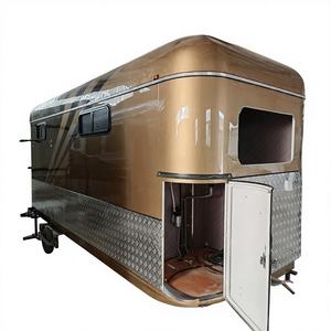 European Standard Luxury Horse Trailer Electric Motor Home Carrier for 2 Horses Steel Horse Transport Truck Cart - Product Image 1